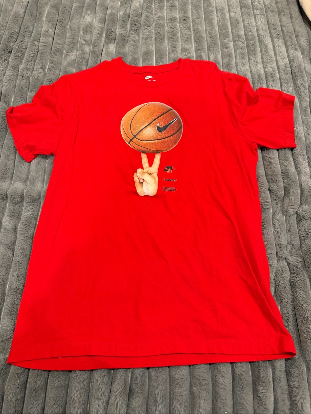 Nike Kids Bright Red Basketball Graphic Tee